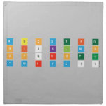 A B C D E F G
 H I J K L M N
 O P Q R S T U
 V W X Y Z ! ?  Napkins