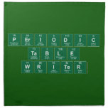 Periodic
 Table
 Writer  Napkins