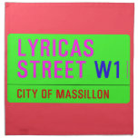 lyricas Street  Napkins