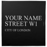 Your Name Street  Napkins
