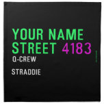 Your Name Street  Napkins