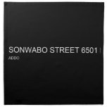 SONWABO STREET  Napkins