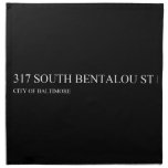 317 south bentalou st    Napkins