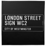 LONDON STREET SIGN  Napkins