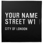 Your Name Street  Napkins