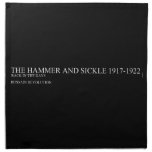 the hammer and sickle  Napkins