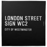 LONDON STREET SIGN  Napkins