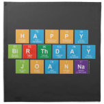 Happy
 Birthday
 Joanna  Napkins