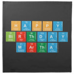 Happy
 Birthday
 MARTHA   Napkins