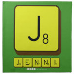 J
 JENNI  Napkins
