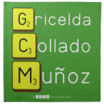 Gricelda
 Collado
 Muñoz  Napkins
