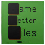 Game
 Letter
 Tiles  Napkins
