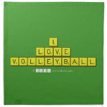 i
 love
 volleyball  Napkins