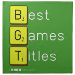 Best
 Games
 Titles  Napkins