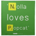'Nolla 
 loves
 Popcat'  Napkins