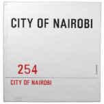 city of nairobi       Napkins