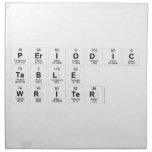 Periodic Table Writer  Napkins