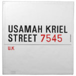 usamah kriel street  Napkins