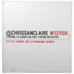@ChrisSanClaire  Napkins