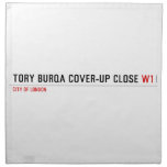 Tory Burqa Cover-up close  Napkins