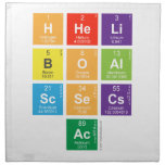 Hheli
 Boal
 Scsecs
 Ac  Napkins