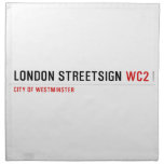 london streetsign  Napkins
