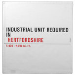 Industrial unit required  in   Napkins
