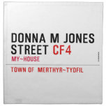 Donna M Jones STREET  Napkins