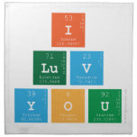 I 
 luv 
 You  Napkins