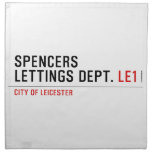 Spencers Lettings Dept.  Napkins