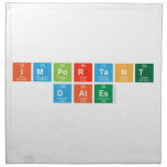 Important
 Dates  Napkins