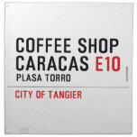 Coffee shop Caracas  Napkins