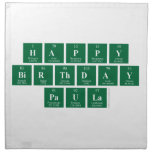 Happy
 Birthday
 Paula  Napkins