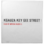 Kgauza Key Gee Street  Napkins