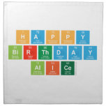 happy
 birthday
 alice  Napkins