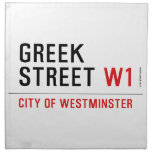 Greek Street  Napkins