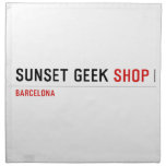 SUNSET GEEK  Napkins