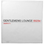Gentlemens Lounge  Napkins