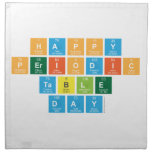 Happy 
 Periodic
 Table 
 Day  Napkins