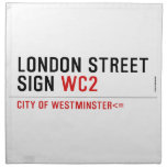 LONDON STREET SIGN  Napkins