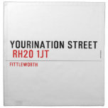 YOURINATION STREET    Napkins