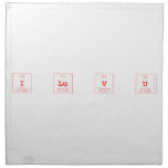 I Lu V U  Napkins