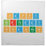 Happy
 Birthday
 Shannon  Napkins