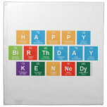 happy 
 birthday
 kennedy  Napkins