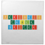 Pe|riodic
 t|a|b|l|e
 Writ|e|r  Napkins