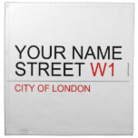 Your Name Street  Napkins
