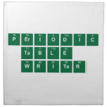 Periodic
 Table
 Writer  Napkins