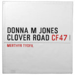 Donna M Jones Clover Road  Napkins