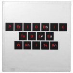 Periodic
 Table
 Writer  Napkins