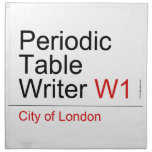 Periodic Table Writer  Napkins